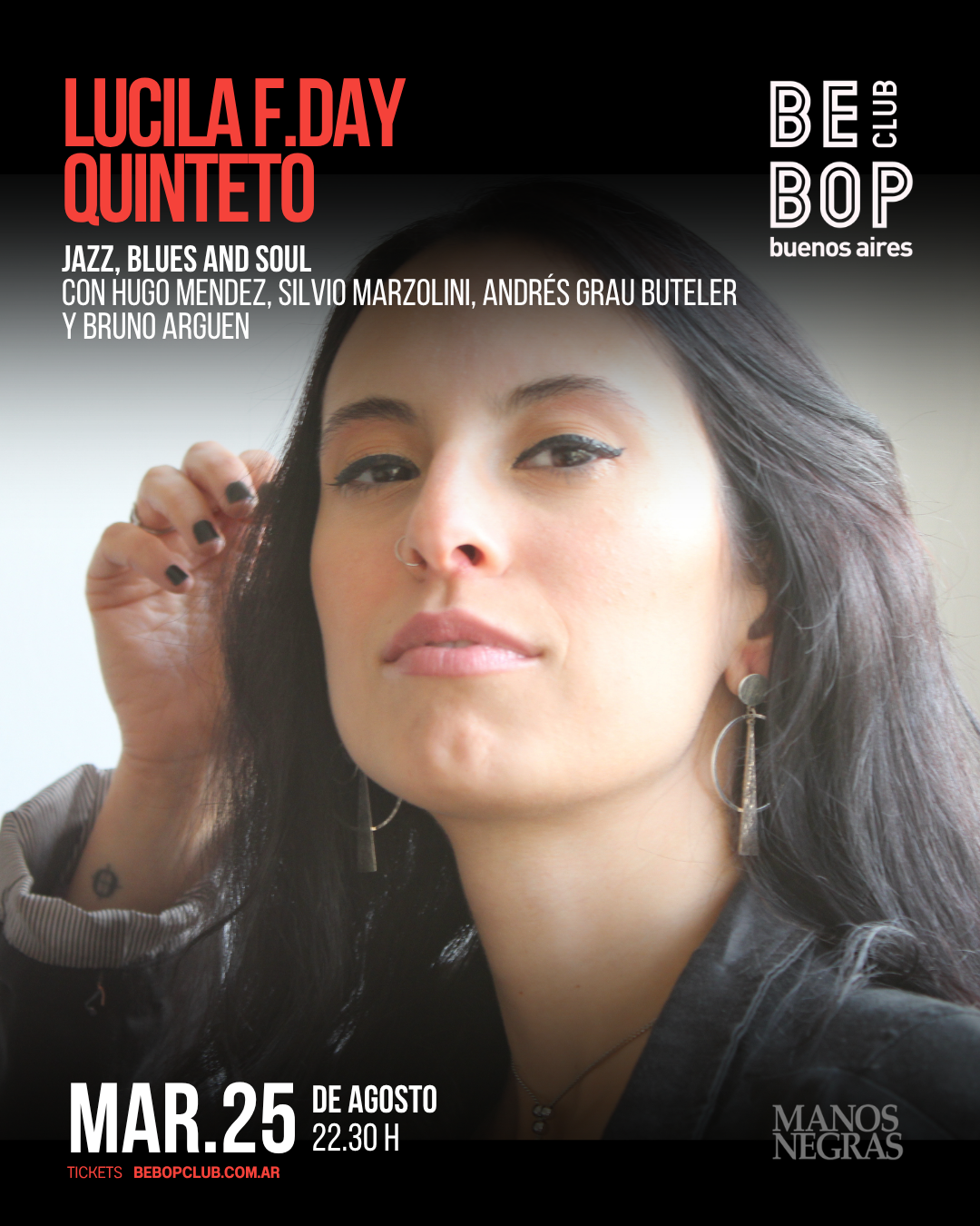 Lucila F.Day Quinteto | Jazz, Blues And Soul | Con Hugo Mendez, Silvio Marzolini, Andrés Grau Buteler Y Bruno Arguen