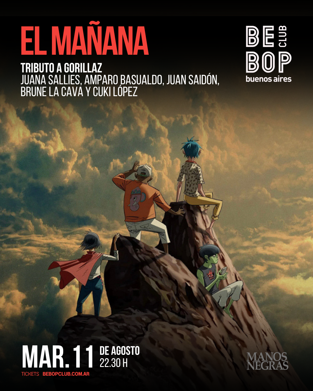 El Mañana | Tributo A Gorillaz | Juana Sallies, Amparo Basualdo, Juan Saidón, Brune La Cava Y Cuki López
