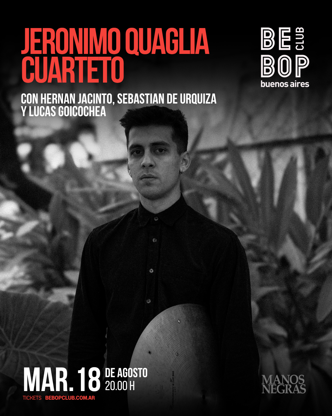 Jeronimo Quaglia Cuarteto | con Hernan Jacinto, Sebastian De Urquiza y Lucas Goicochea
