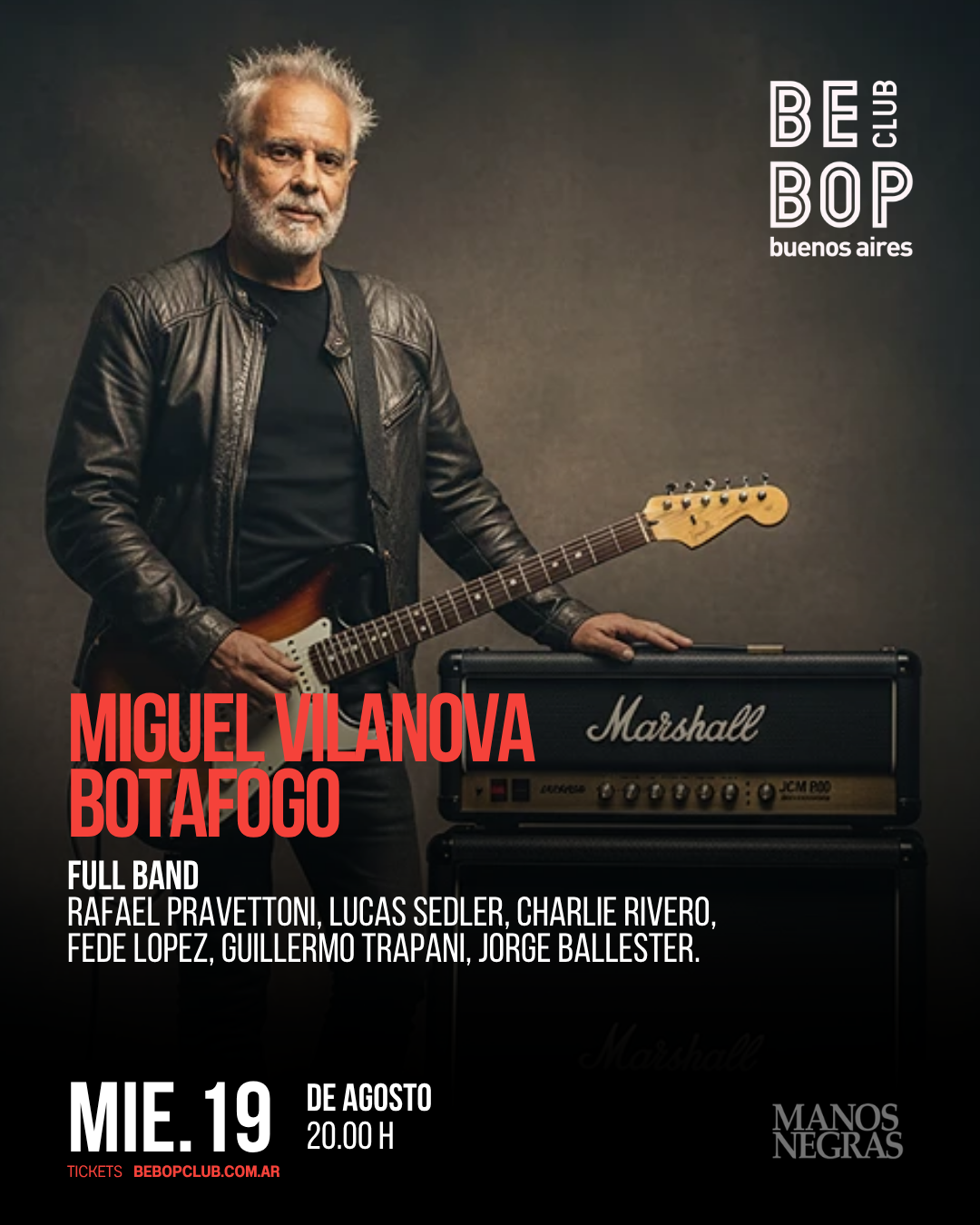 Miguel Vilanova Botafogo | Full Band | Rafael Pravettoni, Lucas Sedler, Charlie Rivero, Fede Lopez, Guillermo Trapani, Jorge Ballester.