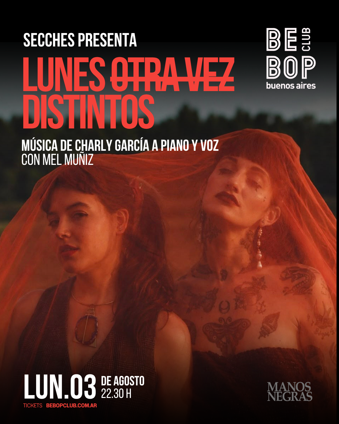 Lunes Otra Vez Distintos | Música de Charly García a piano y voz | Con Mel Muñiz