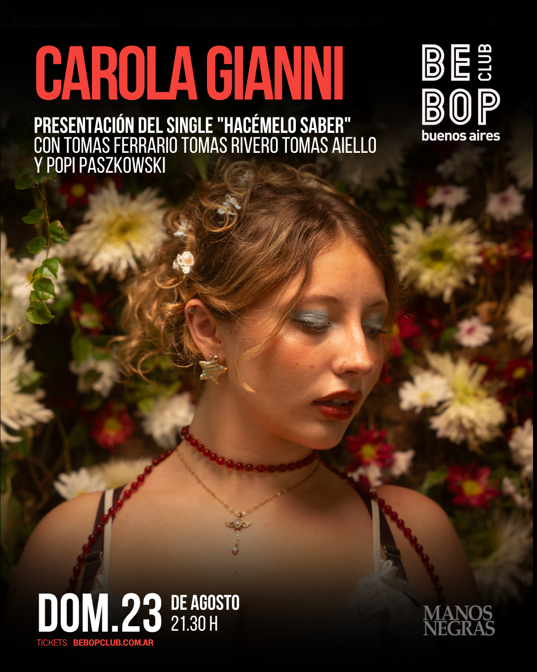 CAROLA GIANNI | Presentación del single "Hacémelo Saber" | Con Tomas Ferrario Tomas Rivero Tomas Aiello y Popi Paszkowski