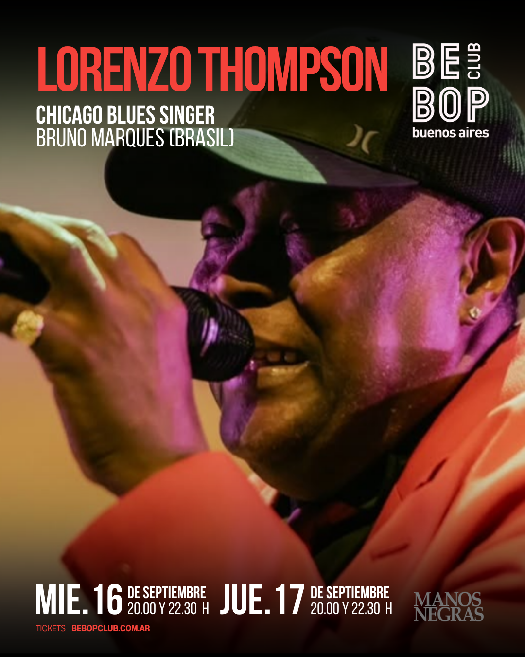 Lorenzo Thompson | Chicago Blues Singer | Bruno Marques (Brasil)