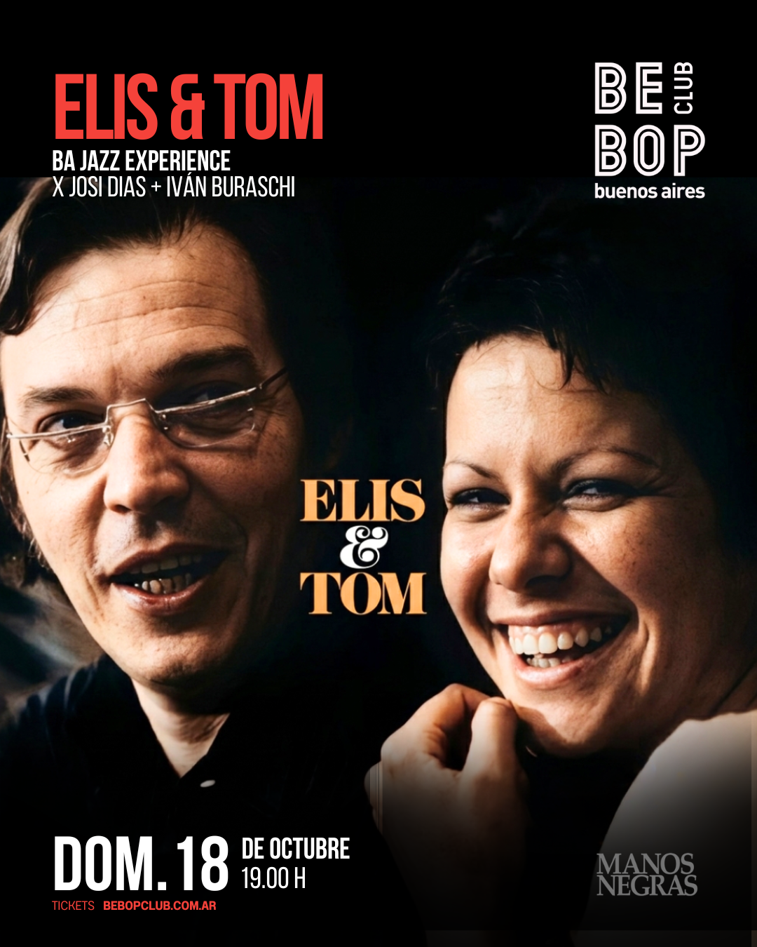 Elis & Tom | BA Jazz Experience | x Josi Dias + Iván Buraschi 4tet artwork from Bebop Club