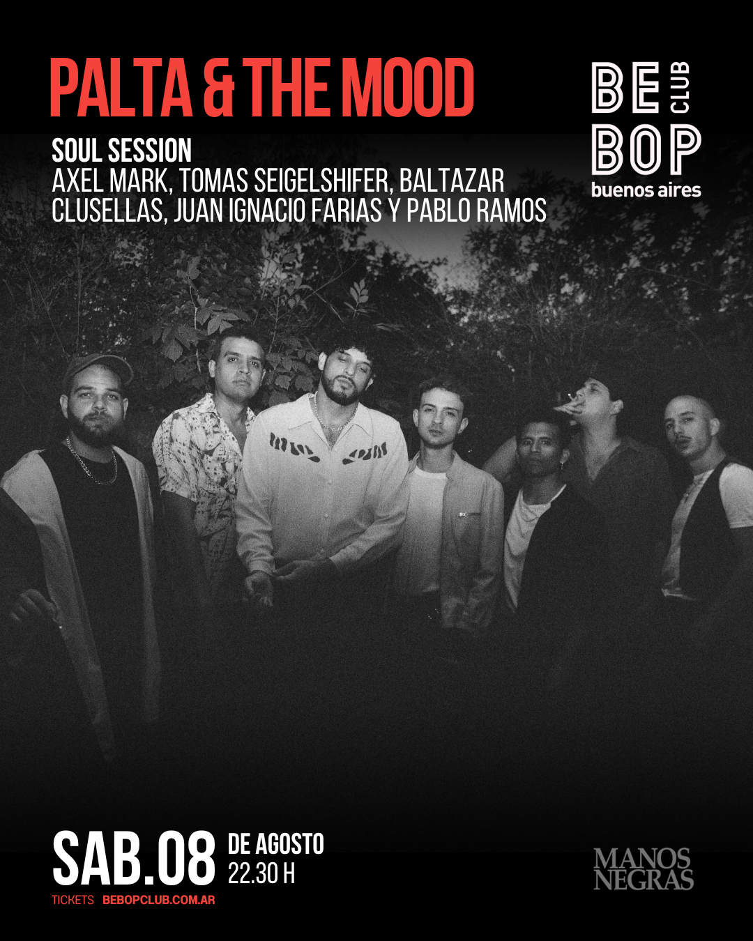 Palta & the mood | soul session | Axel Mark, Tomas Seigelshifer, Baltazar Clusellas, Juan ignacio Farias y Pablo Ramos artwork from Bebop Club