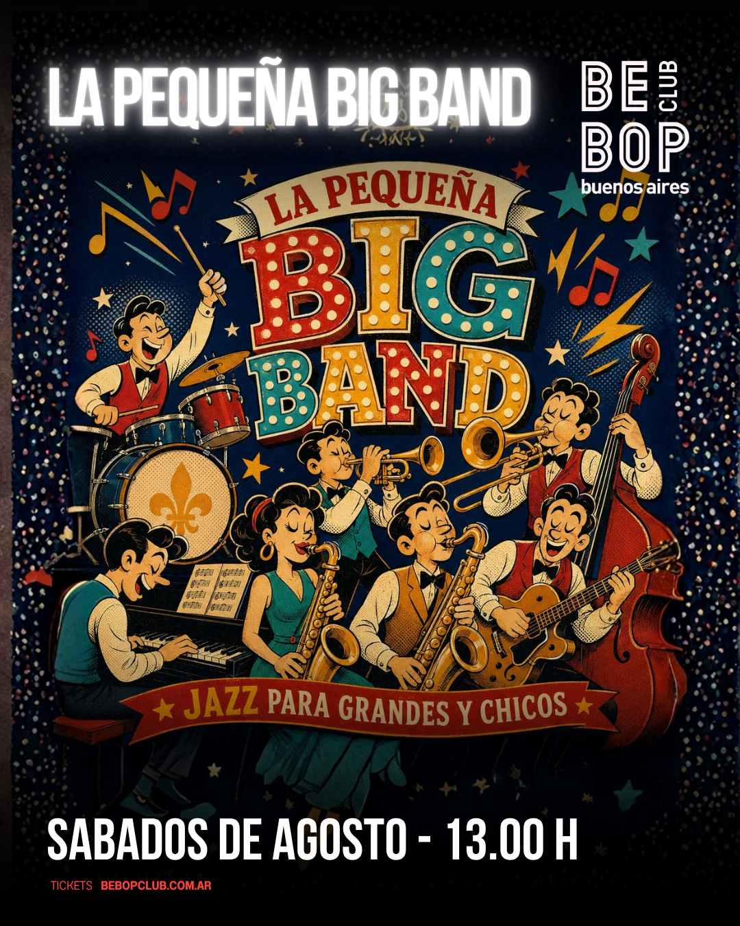 La Pequeña Big Band | Jazz para grandes y chicos | Sábados de Agosto artwork from Bebop Club