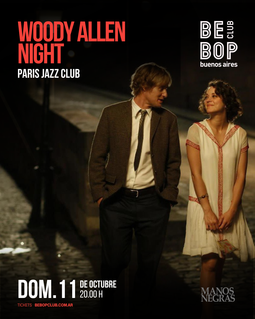 Woddy Allen Night | Paris Jazz Club artwork from Bebop Club
