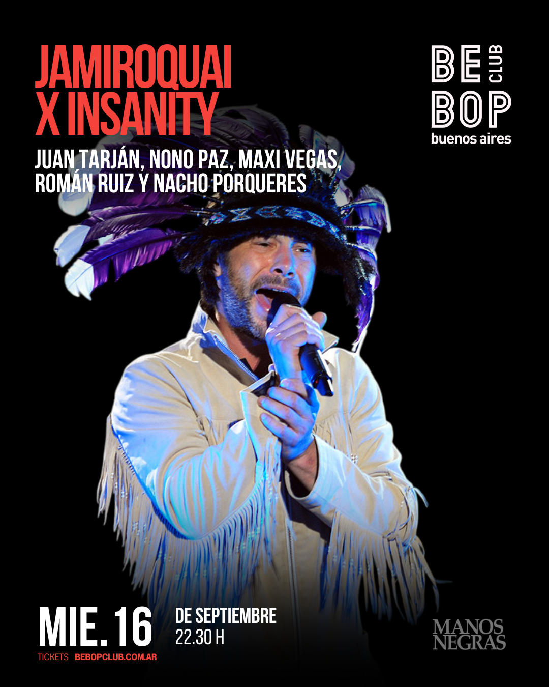 Jamiroquai x Insanity | Juan Tarján, Nono Paz, Maxi Vega, Román Ruiz y Nacho Porqueres