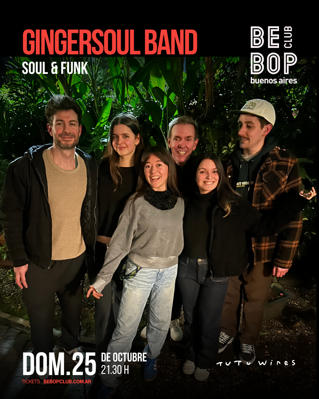 Gingersoul Band | Soul & Funk artwork from Bebop Club