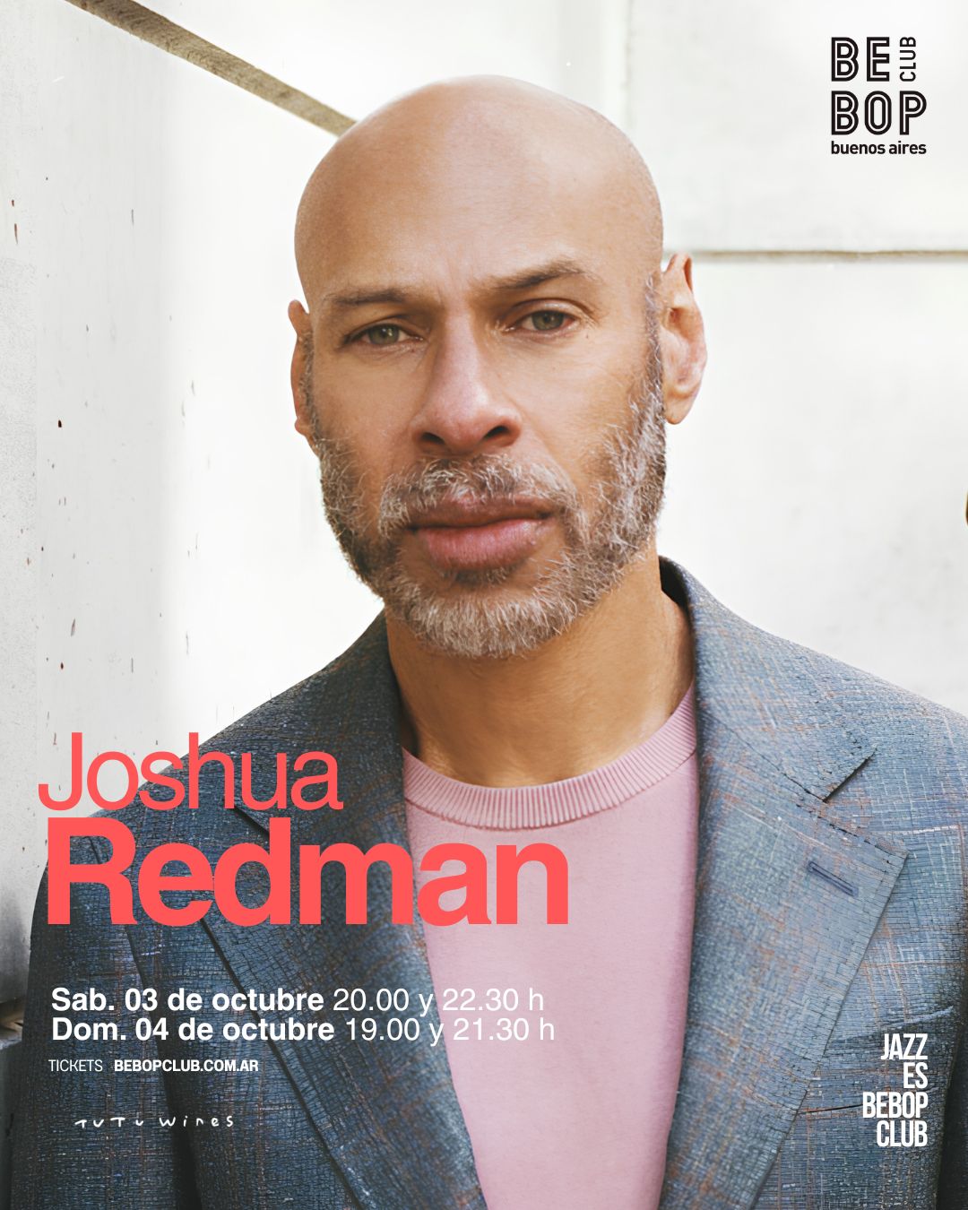 JOSHUA REDMAN | 3 y 4 de Octubre