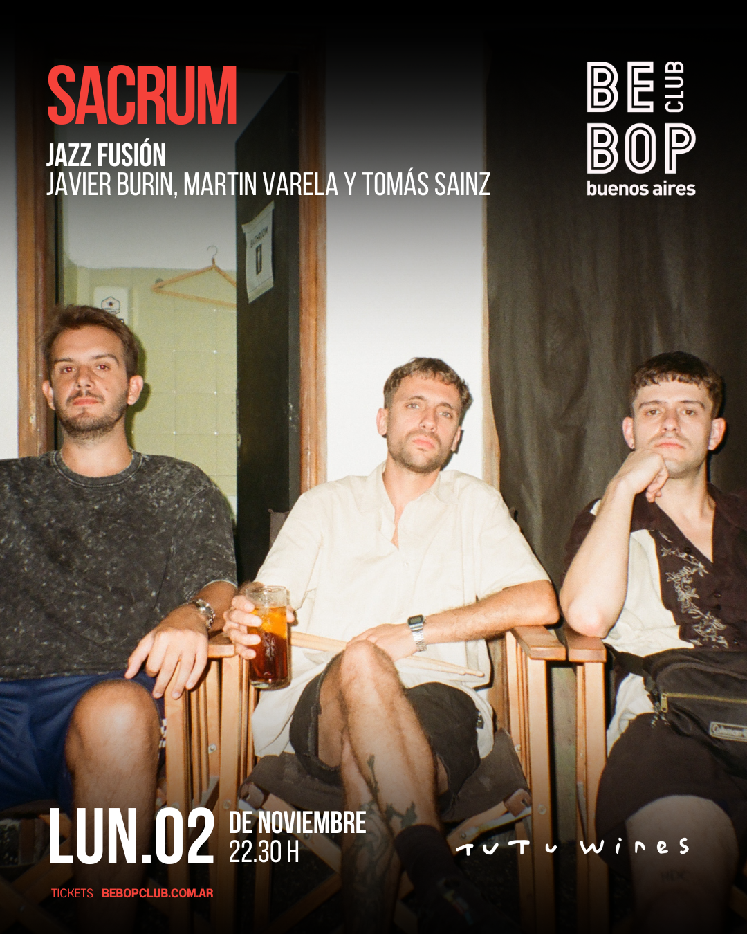 SACRUM | JAZZ FUSIÓN | JAVIER BURIN. MARTIN VARELA  Y TOMÁS SAINZ